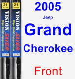 Front Wiper Blade Pack for 2005 Jeep Grand Cherokee - Vision Saver