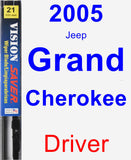 Driver Wiper Blade for 2005 Jeep Grand Cherokee - Vision Saver