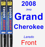 Front Wiper Blade Pack for 2008 Jeep Grand Cherokee - Vision Saver