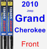 Front Wiper Blade Pack for 2010 Jeep Grand Cherokee - Vision Saver