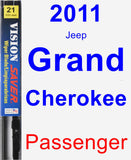 Passenger Wiper Blade for 2011 Jeep Grand Cherokee - Vision Saver