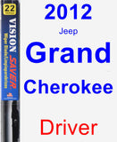 Driver Wiper Blade for 2012 Jeep Grand Cherokee - Vision Saver