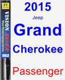 Passenger Wiper Blade for 2015 Jeep Grand Cherokee - Vision Saver