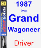 Driver Wiper Blade for 1987 Jeep Grand Wagoneer - Vision Saver