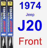 Front Wiper Blade Pack for 1974 Jeep J20 - Vision Saver