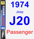 Passenger Wiper Blade for 1974 Jeep J20 - Vision Saver