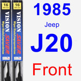 Front Wiper Blade Pack for 1985 Jeep J20 - Vision Saver