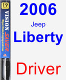 Driver Wiper Blade for 2006 Jeep Liberty - Vision Saver