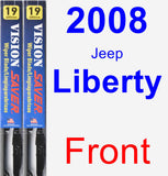 Front Wiper Blade Pack for 2008 Jeep Liberty - Vision Saver