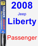 Passenger Wiper Blade for 2008 Jeep Liberty - Vision Saver