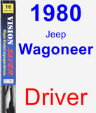 Driver Wiper Blade for 1980 Jeep Wagoneer - Vision Saver