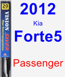 Passenger Wiper Blade for 2012 Kia Forte5 - Vision Saver