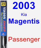 Passenger Wiper Blade for 2003 Kia Magentis - Vision Saver