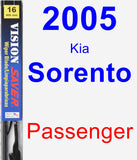 Passenger Wiper Blade for 2005 Kia Sorento - Vision Saver