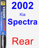 Rear Wiper Blade for 2002 Kia Spectra - Vision Saver