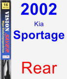 Rear Wiper Blade for 2002 Kia Sportage - Vision Saver