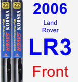 Front Wiper Blade Pack for 2006 Land Rover LR3 - Vision Saver