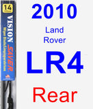 Rear Wiper Blade for 2010 Land Rover LR4 - Vision Saver