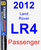 Passenger Wiper Blade for 2012 Land Rover LR4 - Vision Saver