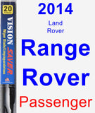 Passenger Wiper Blade for 2014 Land Rover Range Rover - Vision Saver