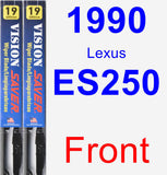 Front Wiper Blade Pack for 1990 Lexus ES250 - Vision Saver