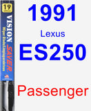 Passenger Wiper Blade for 1991 Lexus ES250 - Vision Saver