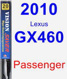 Passenger Wiper Blade for 2010 Lexus GX460 - Vision Saver