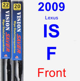 Front Wiper Blade Pack for 2009 Lexus IS F - Vision Saver