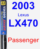 Passenger Wiper Blade for 2003 Lexus LX470 - Vision Saver