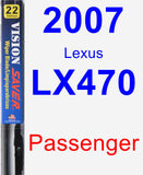 Passenger Wiper Blade for 2007 Lexus LX470 - Vision Saver