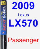 Passenger Wiper Blade for 2009 Lexus LX570 - Vision Saver