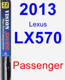 Passenger Wiper Blade for 2013 Lexus LX570 - Vision Saver