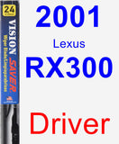 Driver Wiper Blade for 2001 Lexus RX300 - Vision Saver