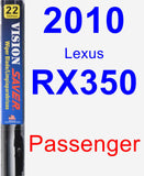Passenger Wiper Blade for 2010 Lexus RX350 - Vision Saver