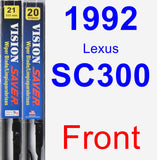 Front Wiper Blade Pack for 1992 Lexus SC300 - Vision Saver