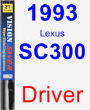 Driver Wiper Blade for 1993 Lexus SC300 - Vision Saver