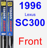 Front Wiper Blade Pack for 1996 Lexus SC300 - Vision Saver