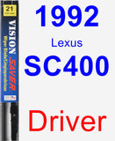 Driver Wiper Blade for 1992 Lexus SC400 - Vision Saver