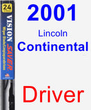 Driver Wiper Blade for 2001 Lincoln Continental - Vision Saver