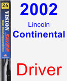 Driver Wiper Blade for 2002 Lincoln Continental - Vision Saver