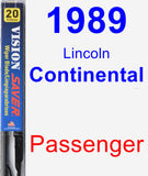 Passenger Wiper Blade for 1989 Lincoln Continental - Vision Saver