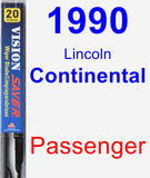 Passenger Wiper Blade for 1990 Lincoln Continental - Vision Saver