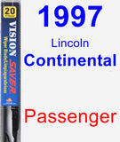 Passenger Wiper Blade for 1997 Lincoln Continental - Vision Saver