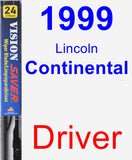 Driver Wiper Blade for 1999 Lincoln Continental - Vision Saver