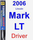 Driver Wiper Blade for 2006 Lincoln Mark LT - Vision Saver