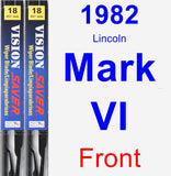 Front Wiper Blade Pack for 1982 Lincoln Mark VI - Vision Saver