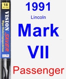 Passenger Wiper Blade for 1991 Lincoln Mark VII - Vision Saver