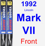 Front Wiper Blade Pack for 1992 Lincoln Mark VII - Vision Saver