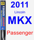 Passenger Wiper Blade for 2011 Lincoln MKX - Vision Saver