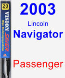 Passenger Wiper Blade for 2003 Lincoln Navigator - Vision Saver